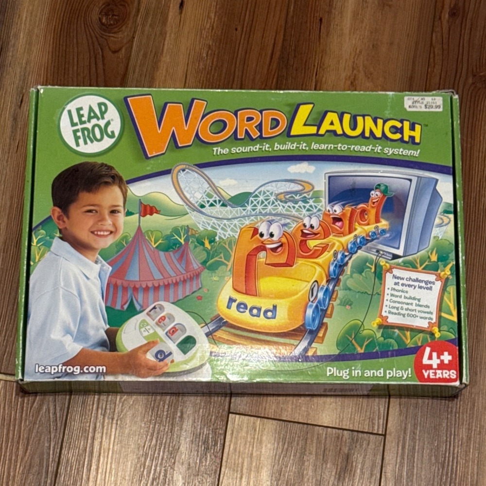 LeapFrog Word Launch Learning System Phonics Reading Game Kids 4+ Years TV Toy
